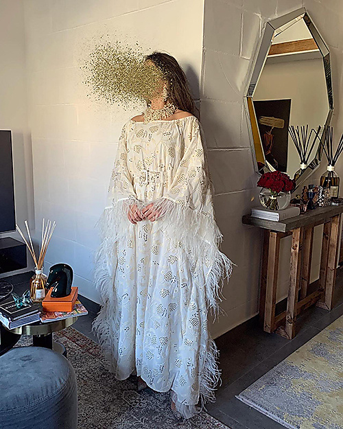 Free Size White Sparkling Dress