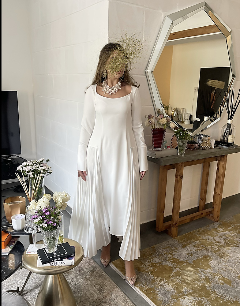 PLEATED DRESS