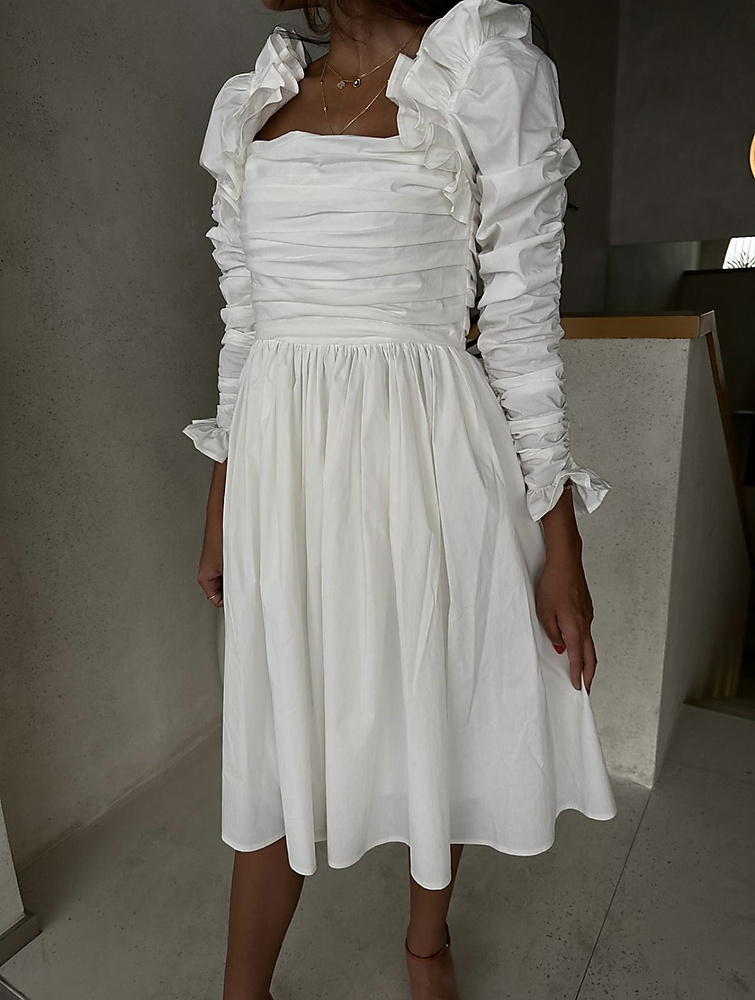WHITE BARBIE DRESS