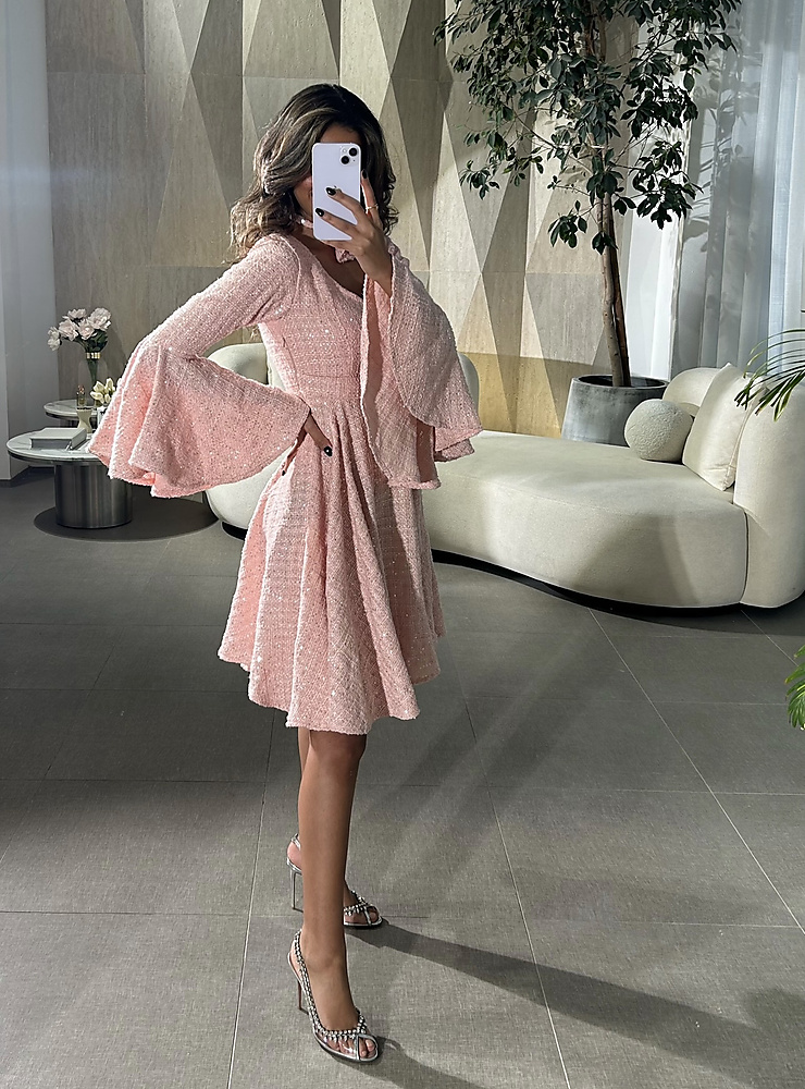 TWED PINK DRESS
