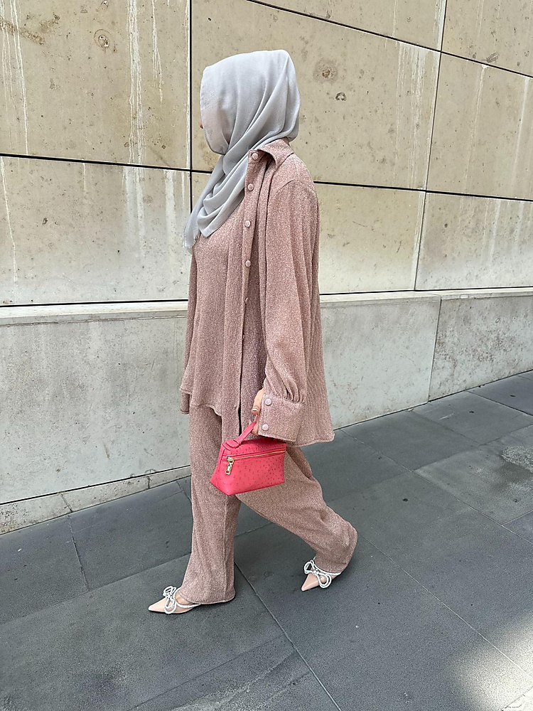 METALLIC ROSE PLAIN