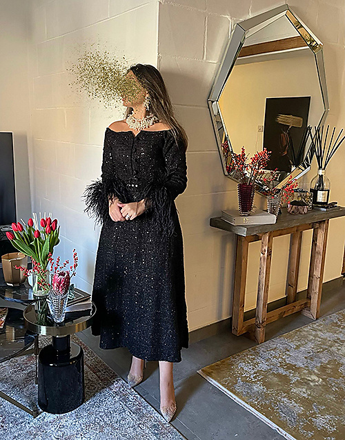 Sparkling Black Party Dress