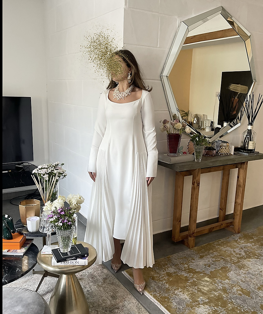 PLEATED DRESS