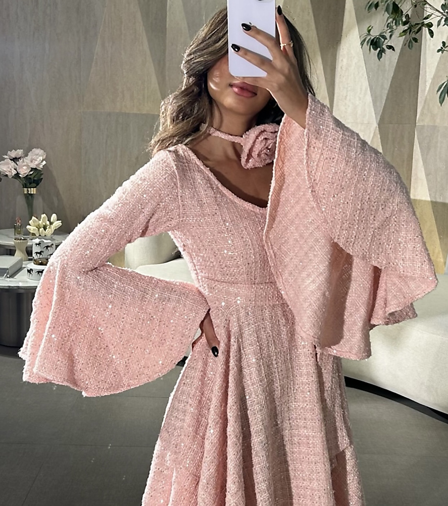 TWED PINK DRESS