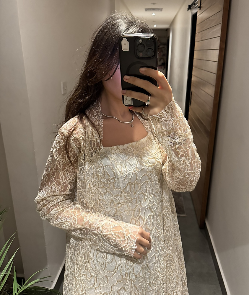 Dantel RUFFELS offwhite