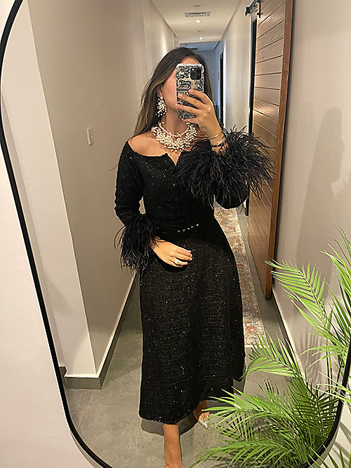 Sparkling Black Party Dress