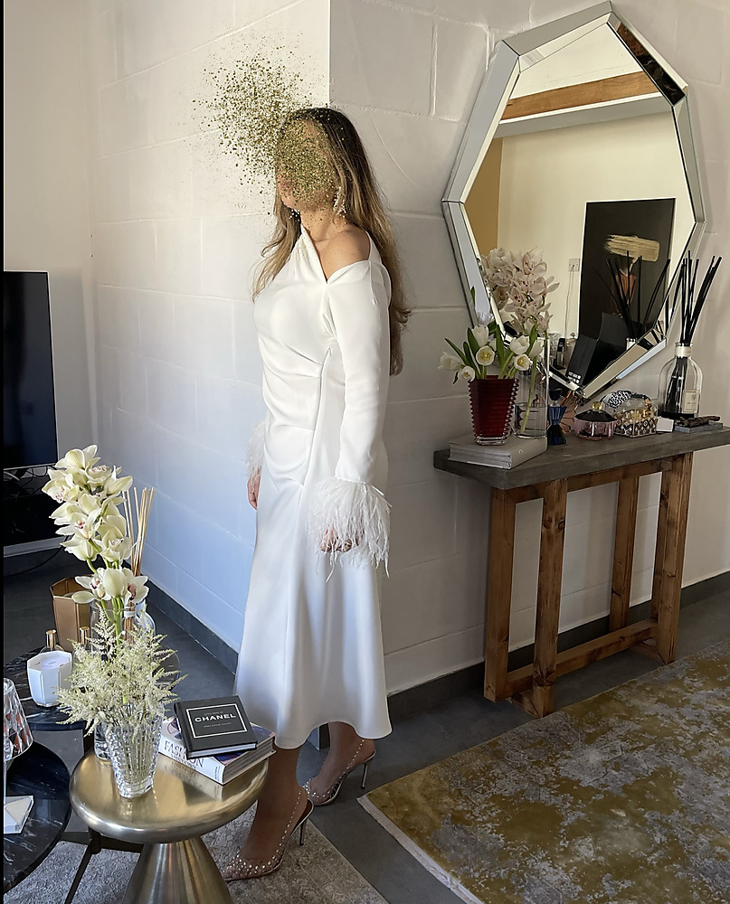 WHITE SHORT DRESS