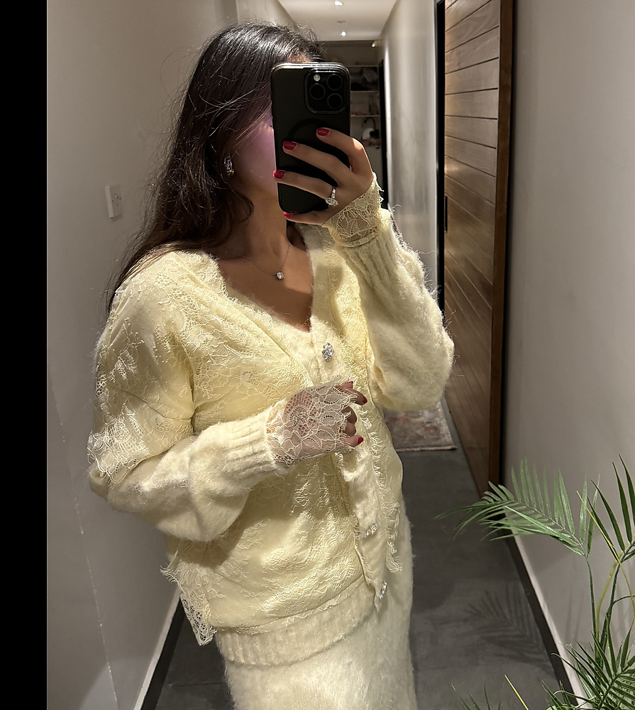 wool offwhite set