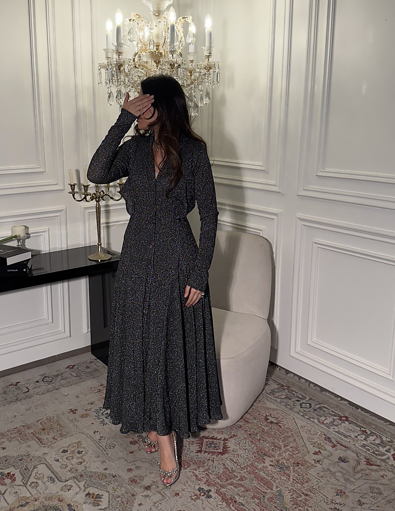 GREY SHIMMER DRESS
