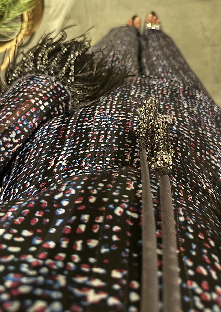 Black polka dot