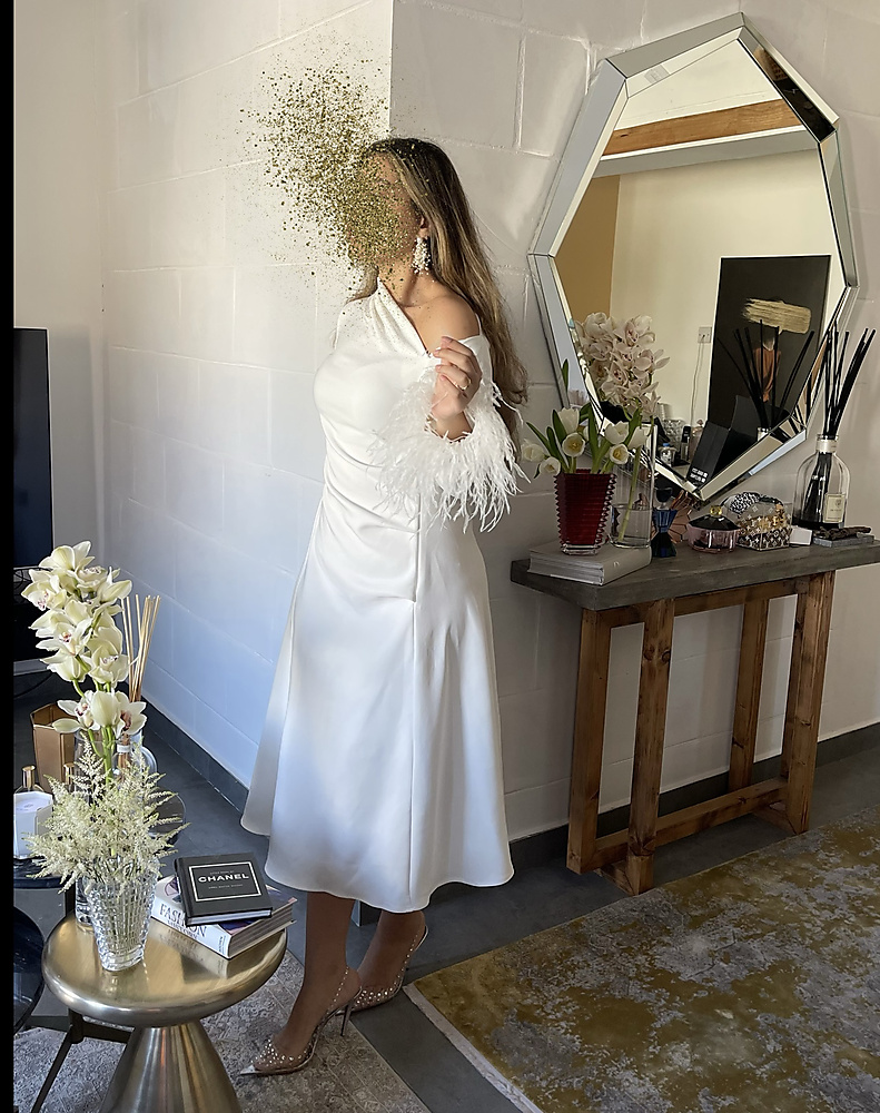 WHITE SHORT DRESS