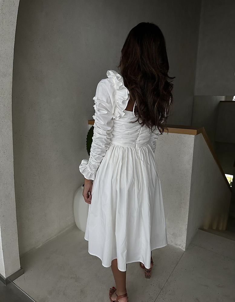 WHITE BARBIE DRESS
