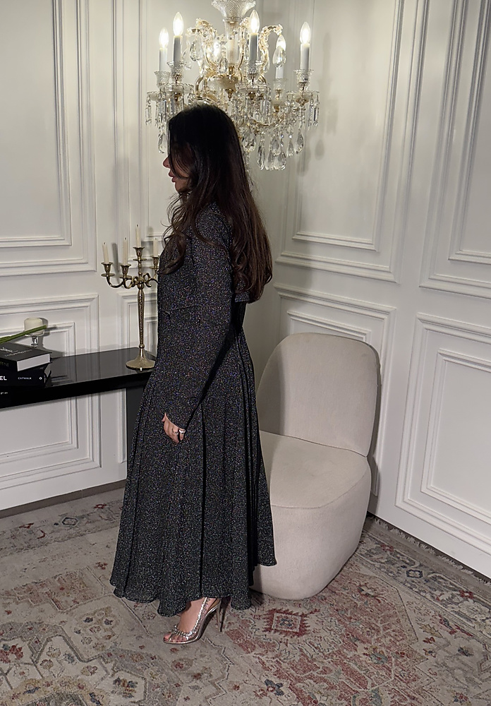GREY SHIMMER DRESS