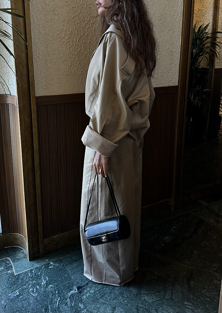 Oversized Cropped Blazer Set