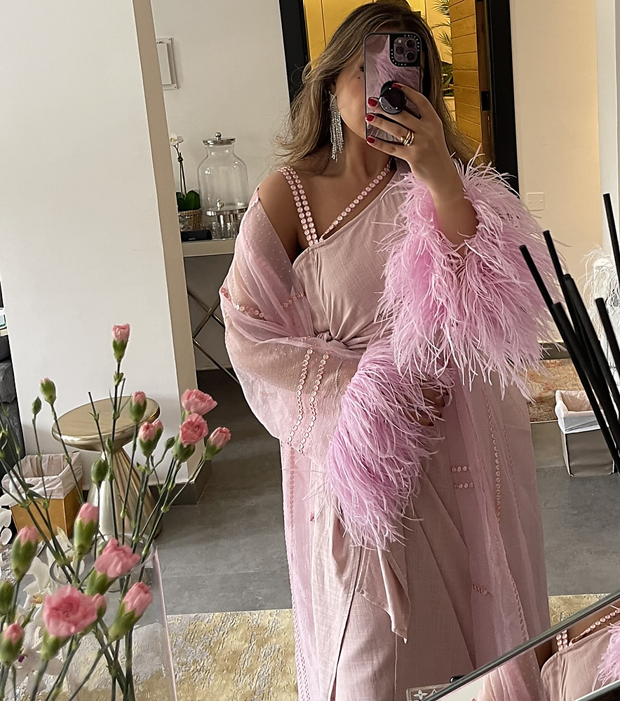 PINK WITH MIROR MAT