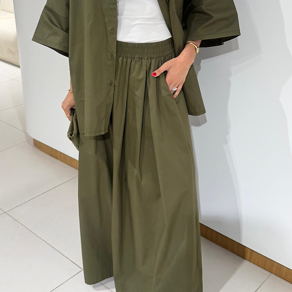 Cotton Set olive color