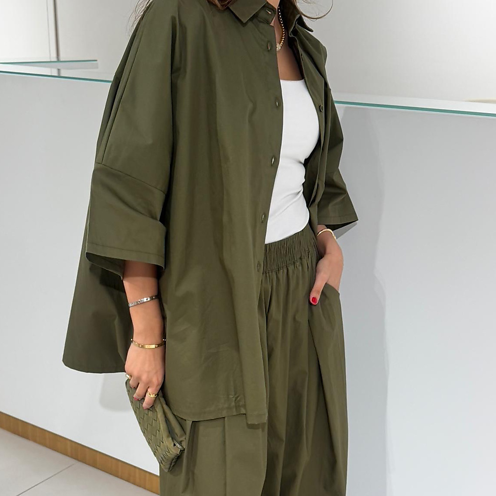 Cotton Set olive color