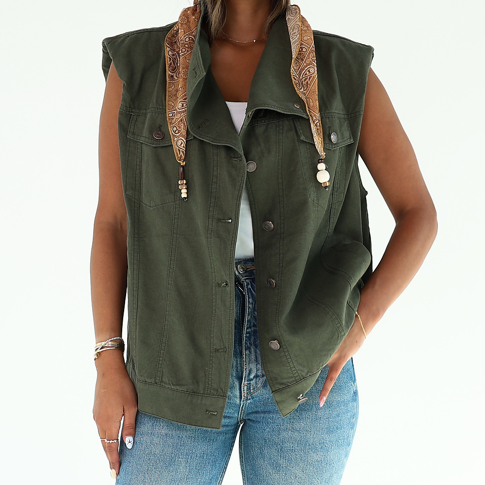 Olive Green Vest