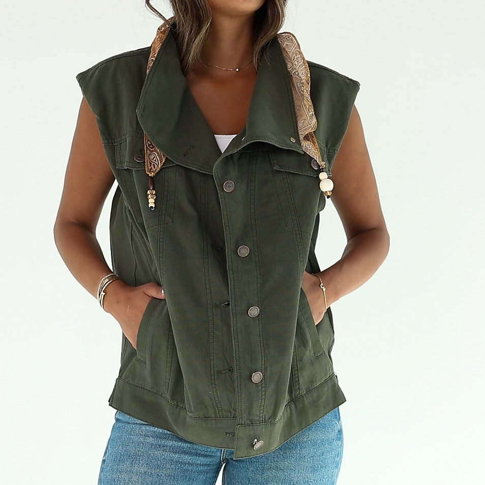 Olive Green Vest