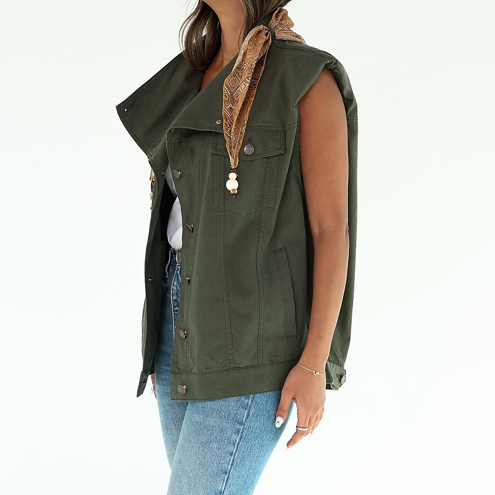 Olive Green Vest