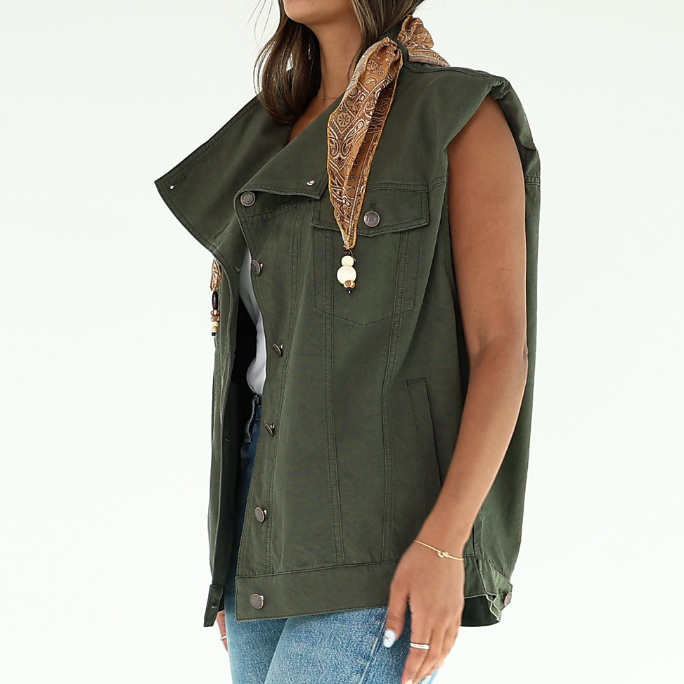 Olive Green Vest