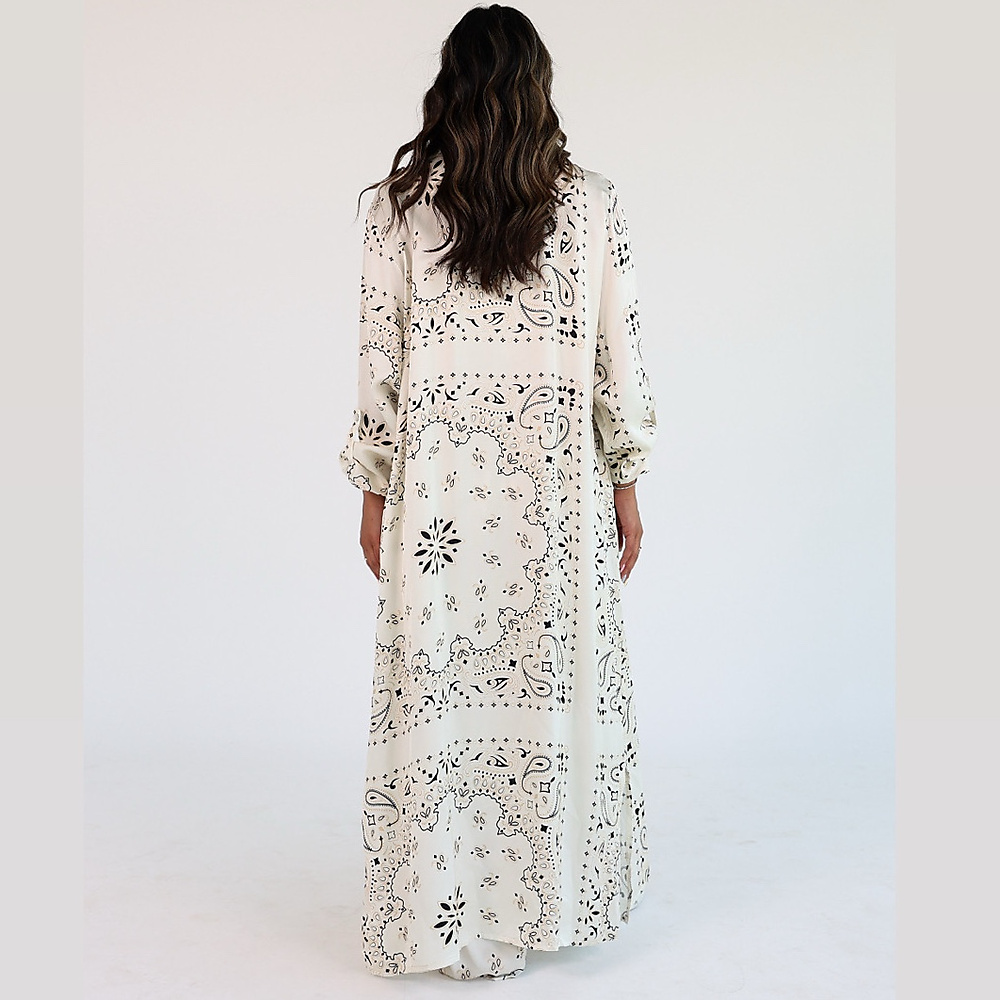 Bandana Silk Set Off White ( Free Size )