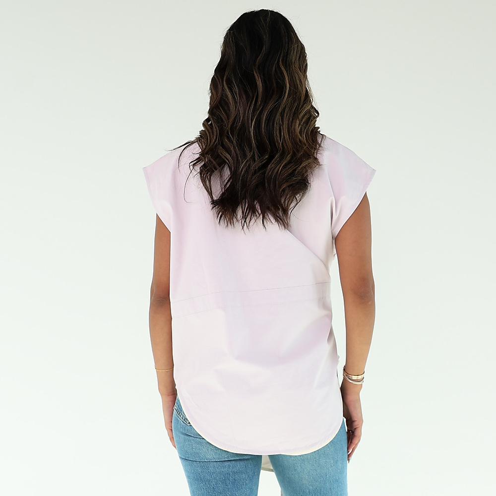 Lilac Wrap Top