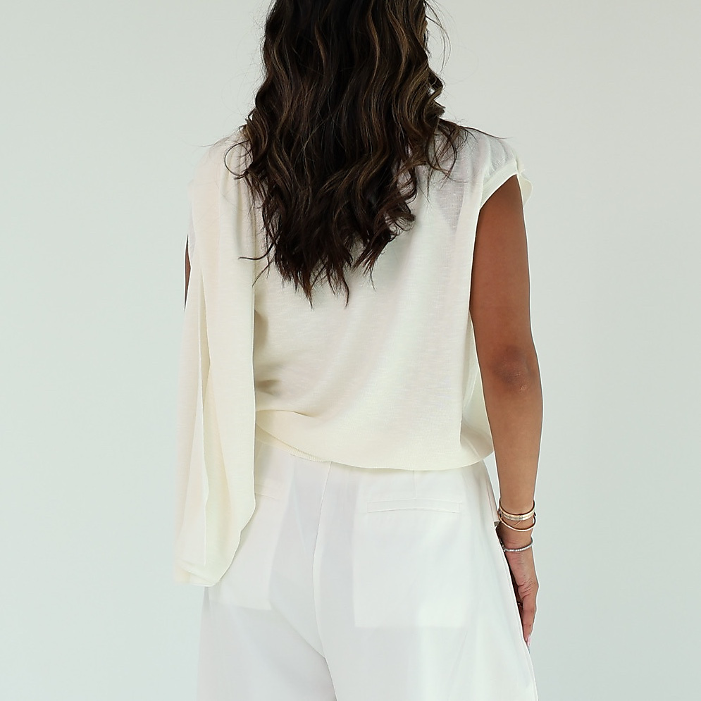 Off white Drape Cape Top