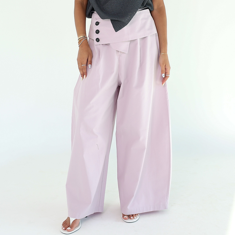 lavender  Wide-Leg Trousers