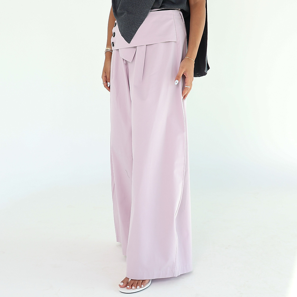 lavender  Wide-Leg Trousers