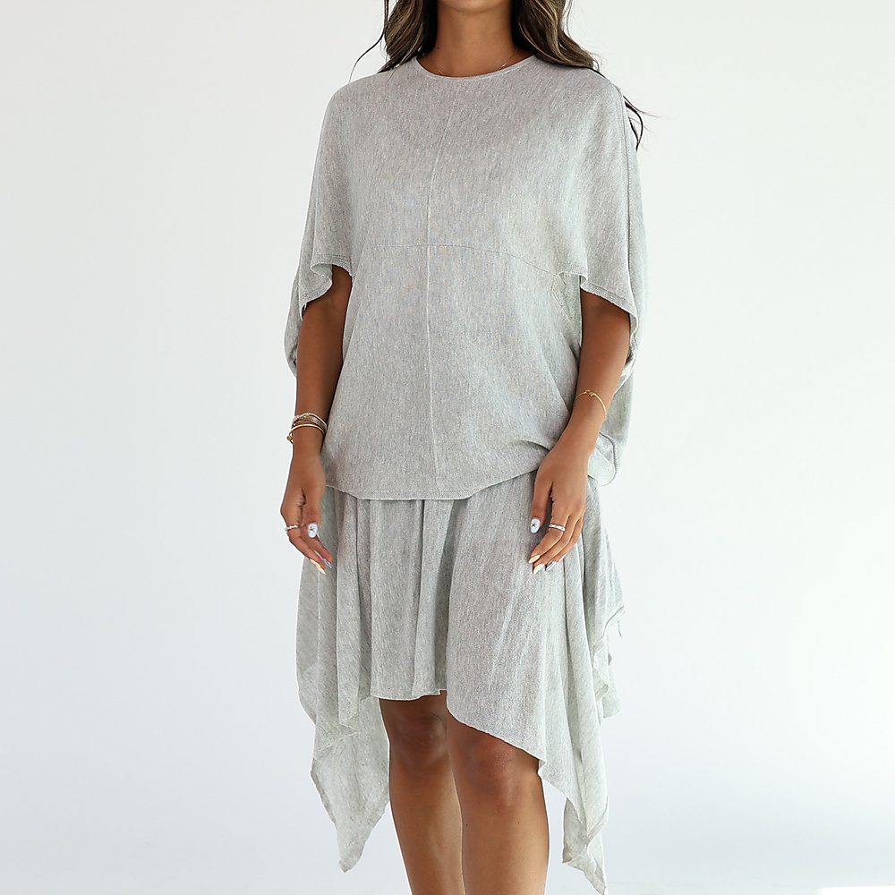Grey 2-Piece Knit Set