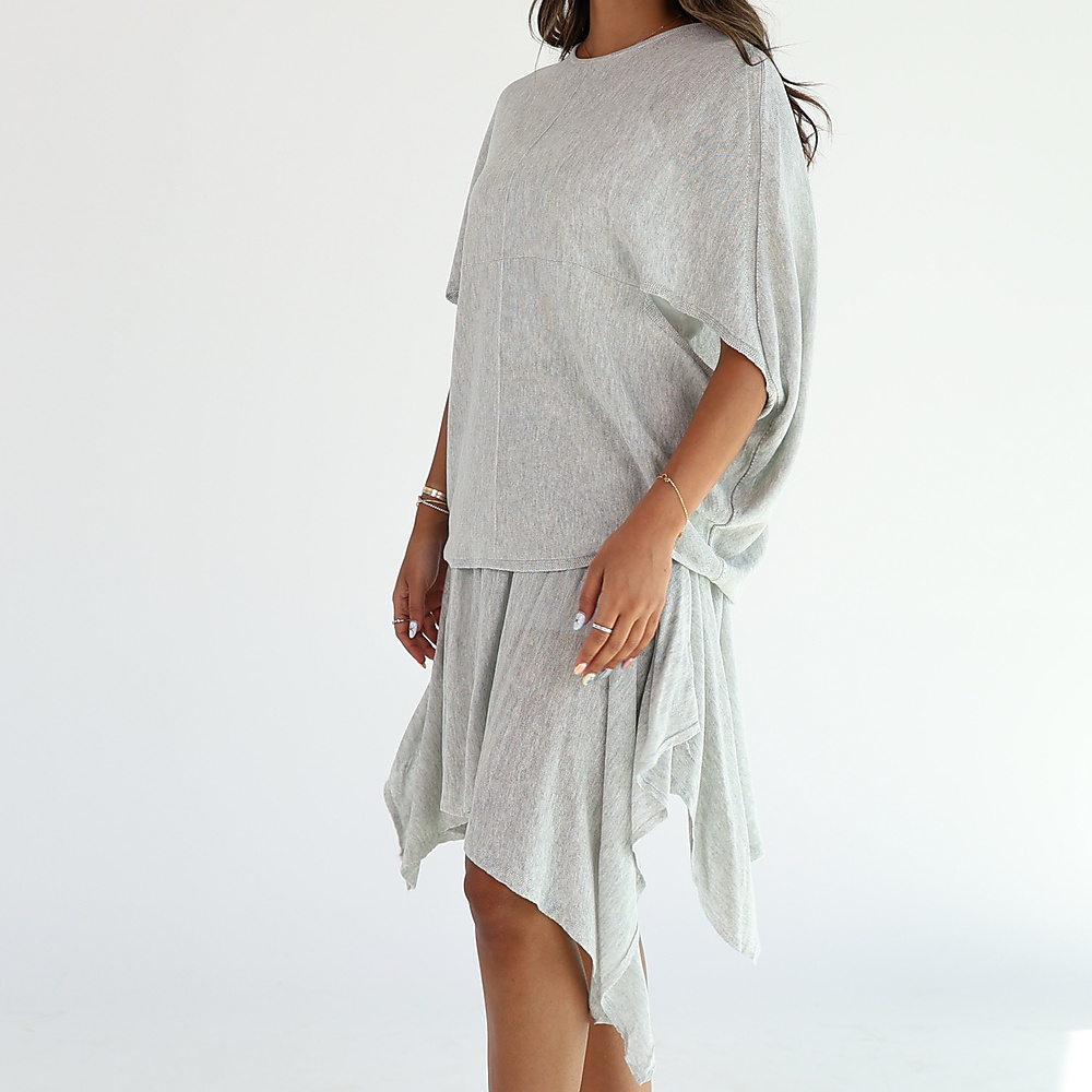 Grey 2-Piece Knit Set