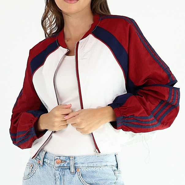 Bomber black stripe Red