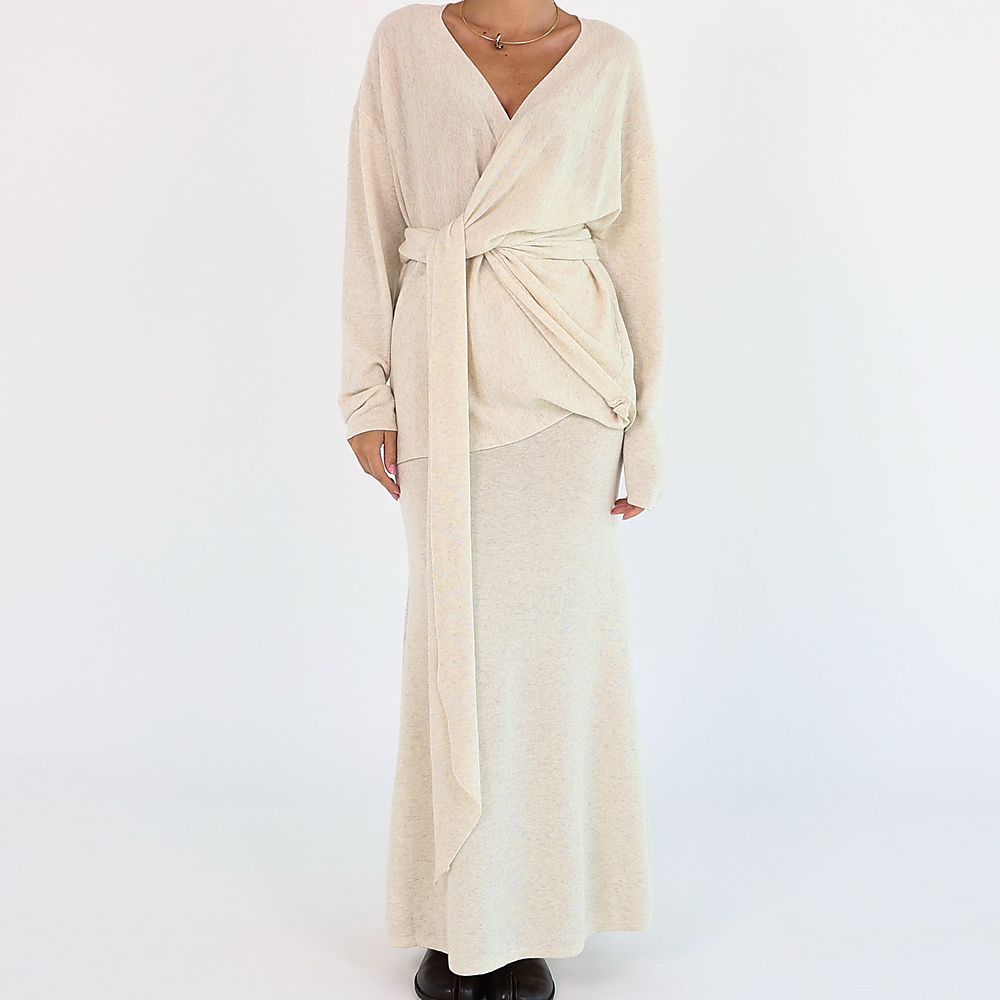 Cream Wrap Set
