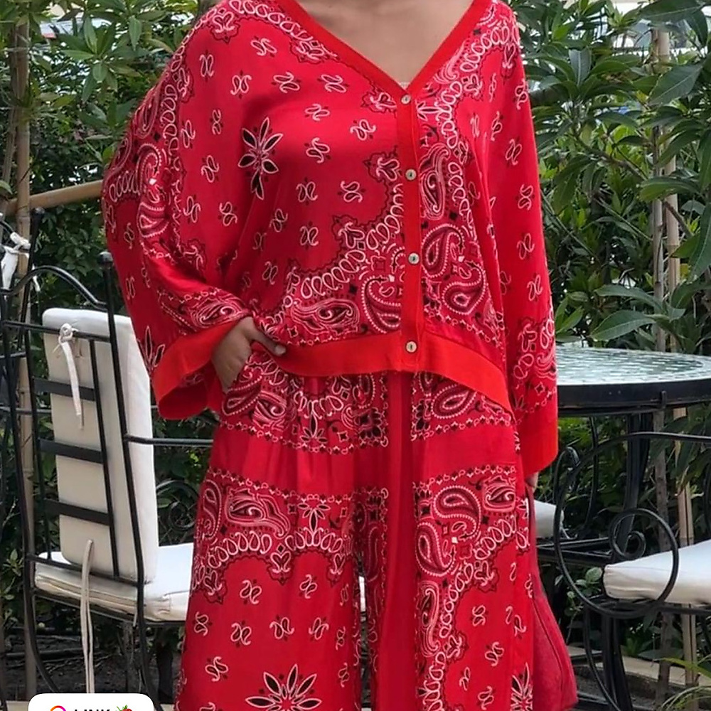 Silk Set Red ( Free Size )