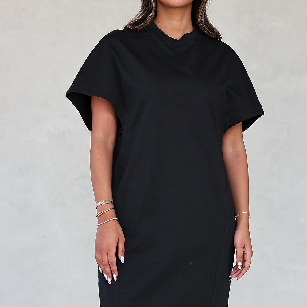 Black  T-Shirt Dress