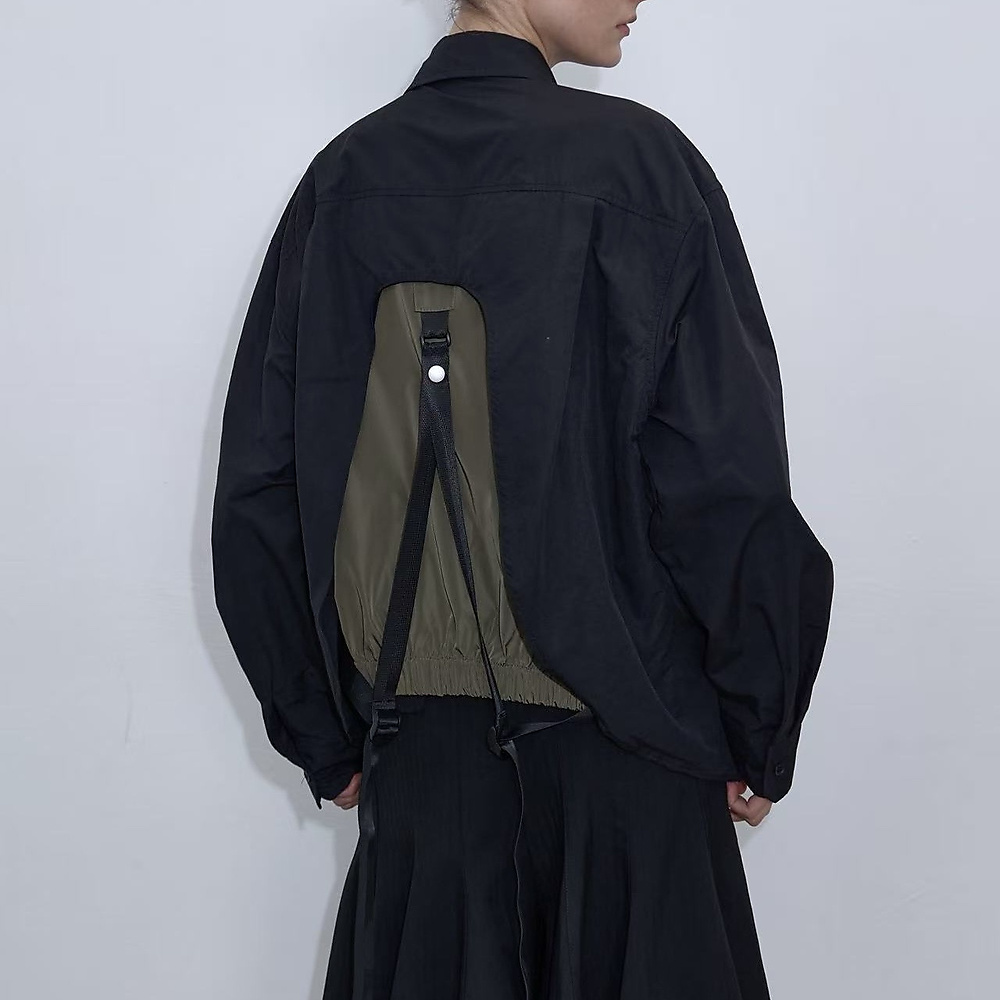 Strapback Shirt Black