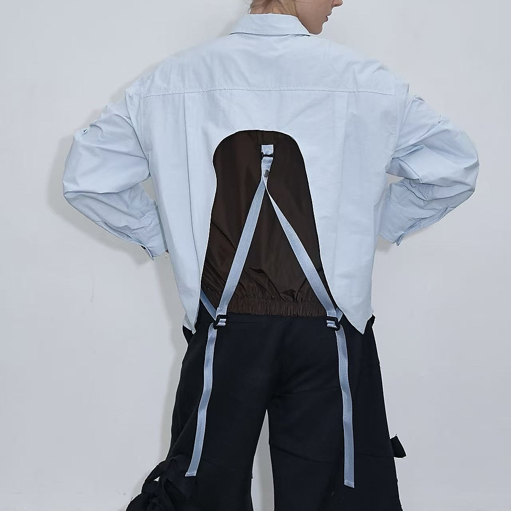 Strapback Shirt Light Blue