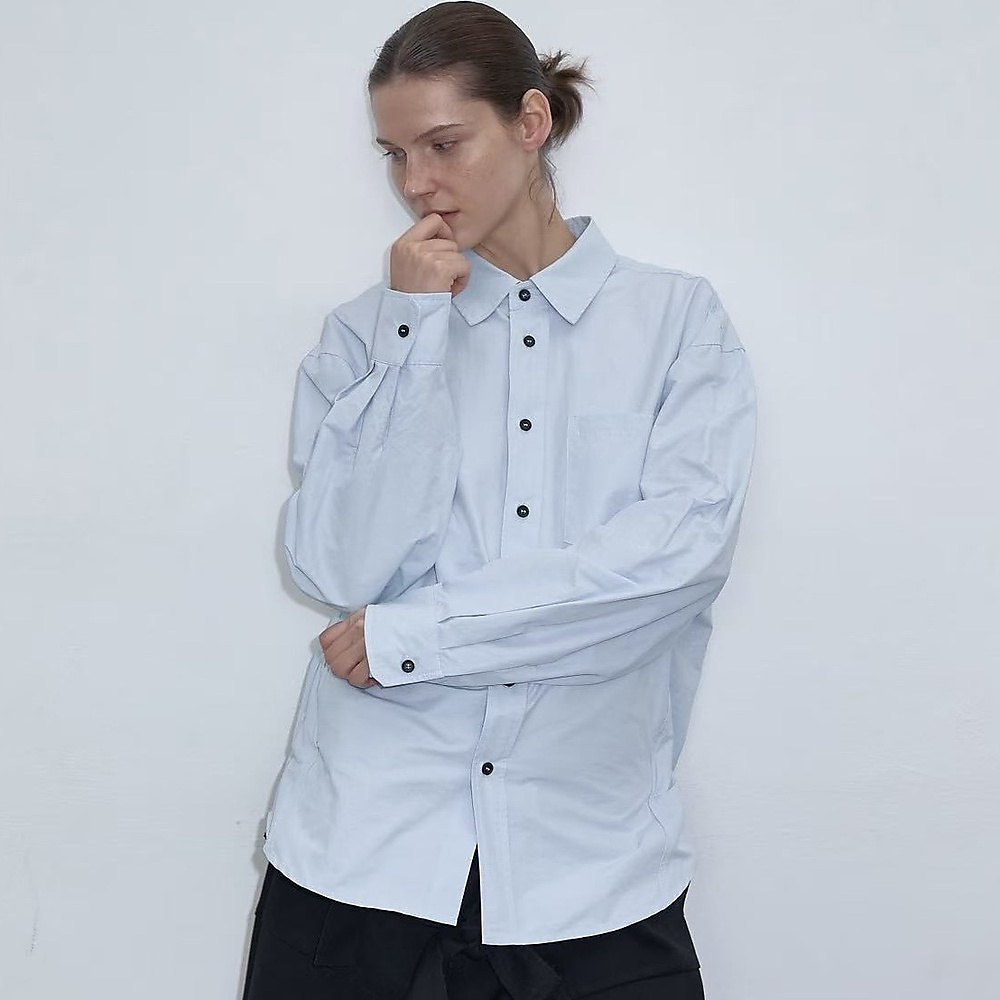 Strapback Shirt Light Blue