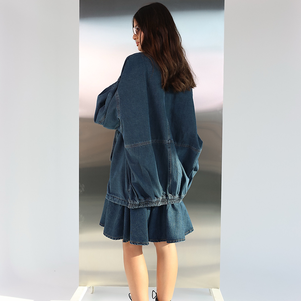Flounce Denim Set
