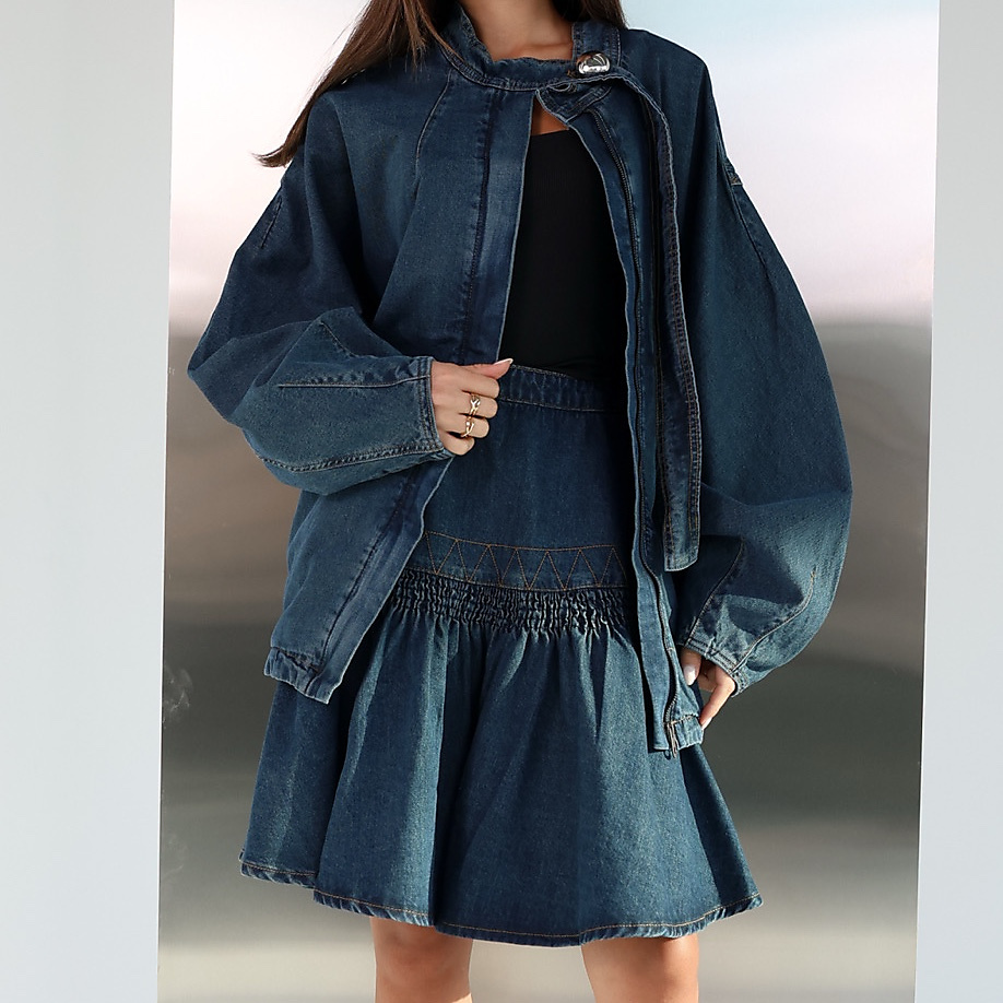 Flounce Denim Set