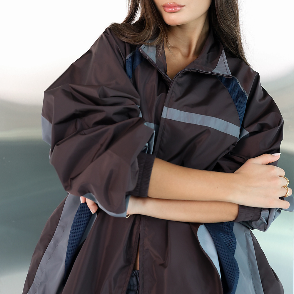 Burgundy oversized Jacket