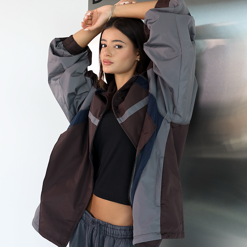 Burgundy oversized Jacket