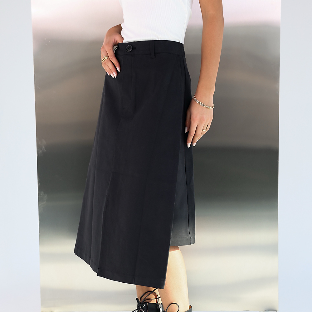 Cut out Black Skirt