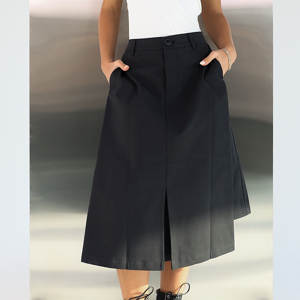 Cut out Black Skirt
