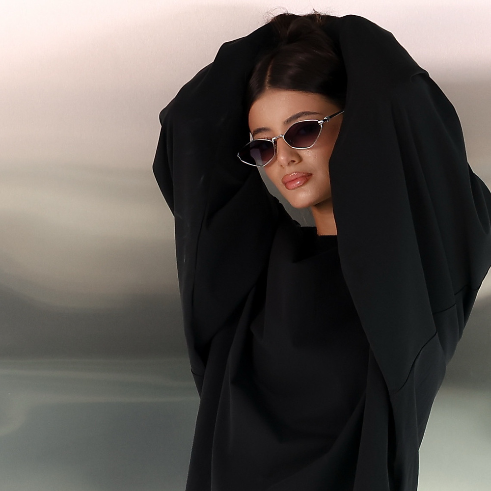 Black Cotton Top Over size