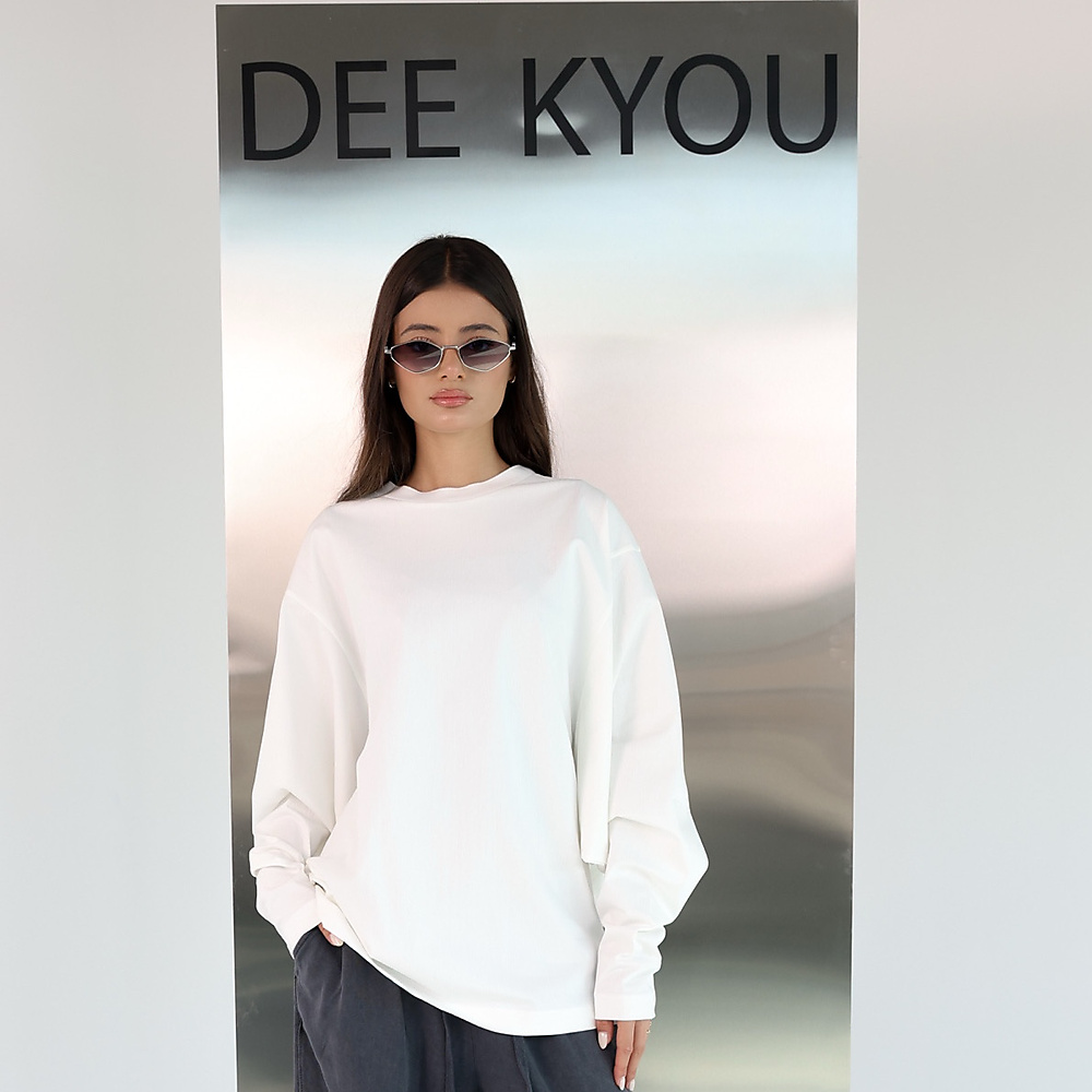White Cotton Top Over size
