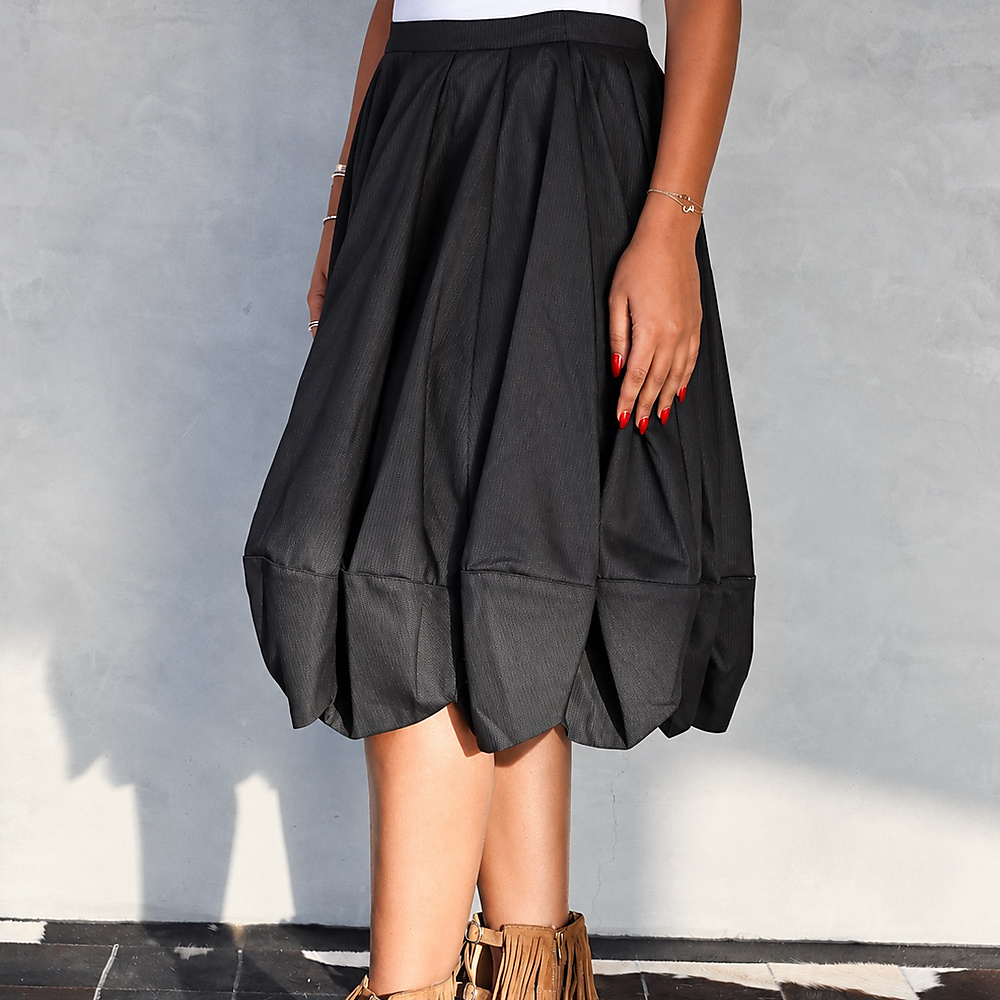 Bloom Skirt Black