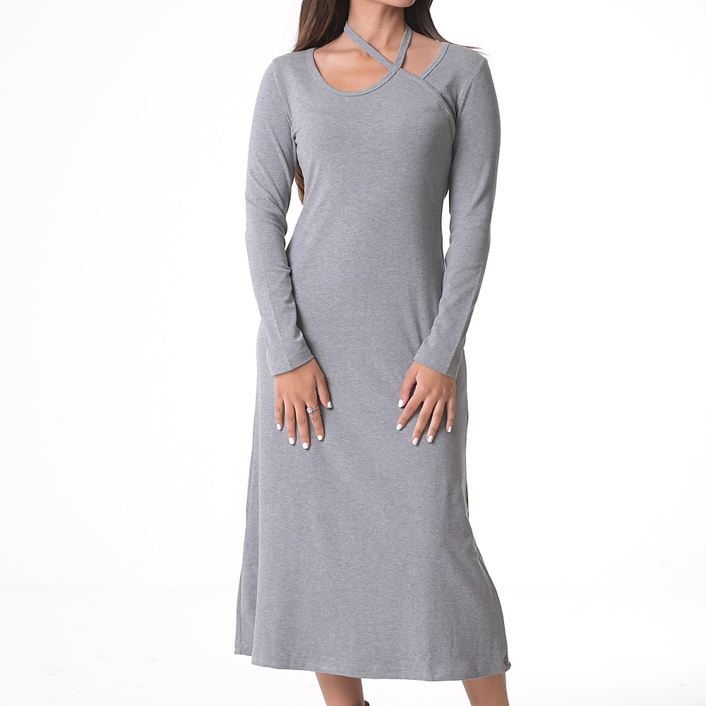 Grey Cotton Dress