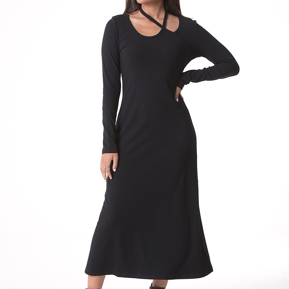 Black Cotton Dress